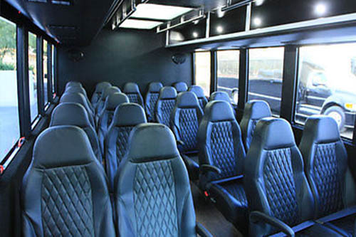 Shuttle bus interior